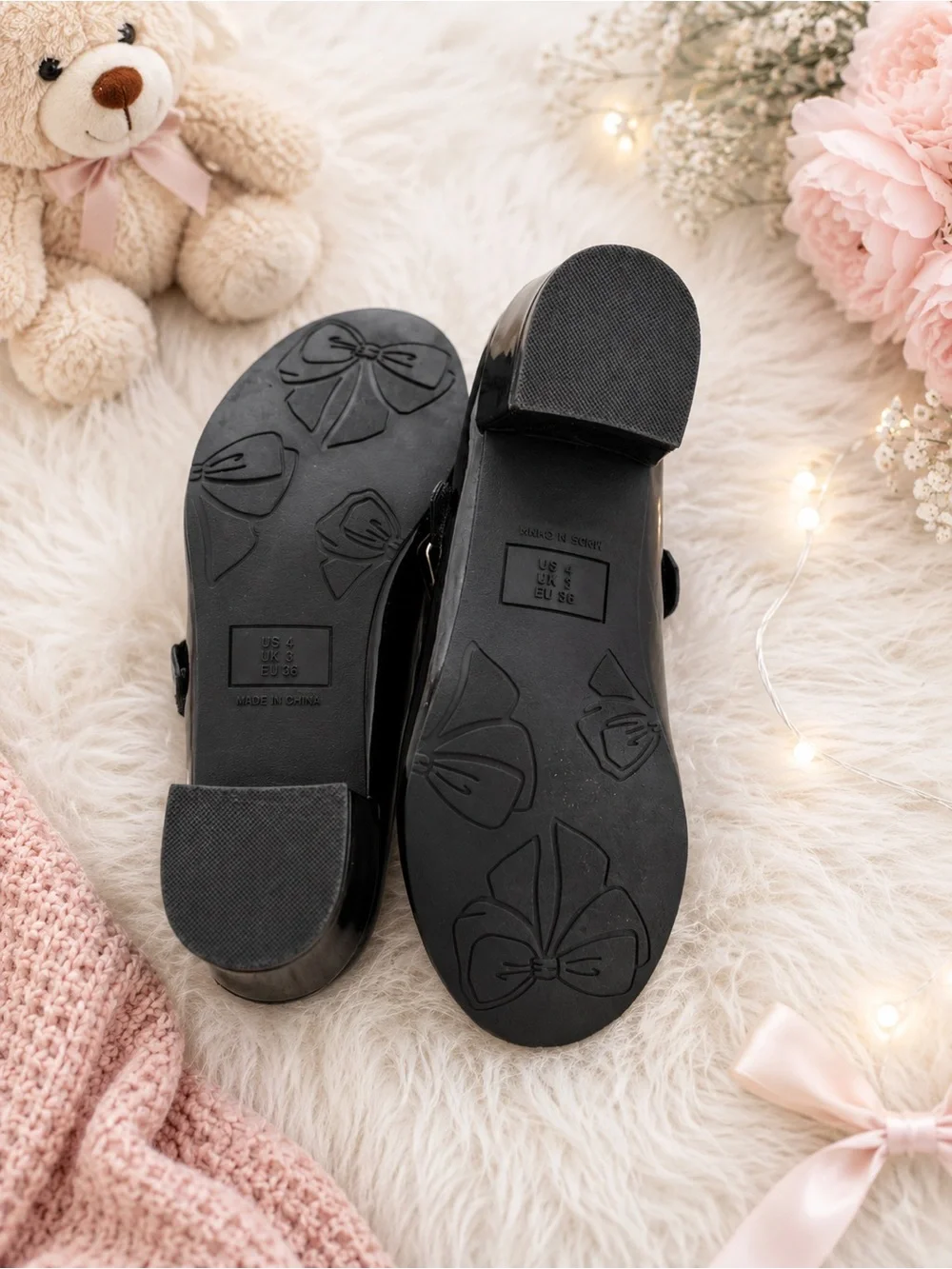 Classic Girls' Black Patent Mary Jane Dress Shoes with Buckle